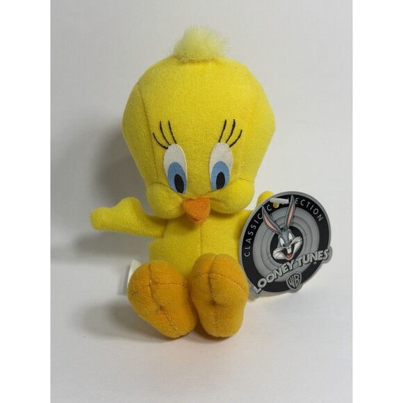 Warner Bros. Other - Vintage 1997 Looney Tunes Tweety Bird Bean Bag Mini Plush Warner Brothers MINT